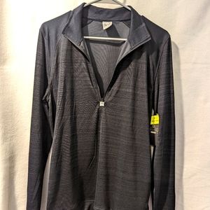 NWTs Balance Collection airy black 1/4 zip long sleeve shirt